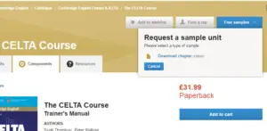 how to get a free preview of the celta course book - books to prepare for the CELTA course