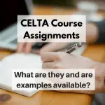 CELTA course assignments what and why TWITTER